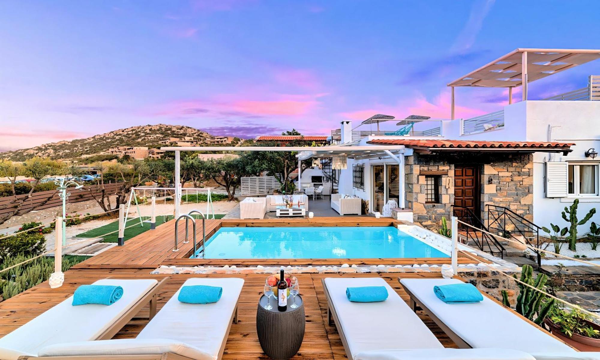 Cretan Lodge Heated Pool Ágios Nikólaos Exterior foto